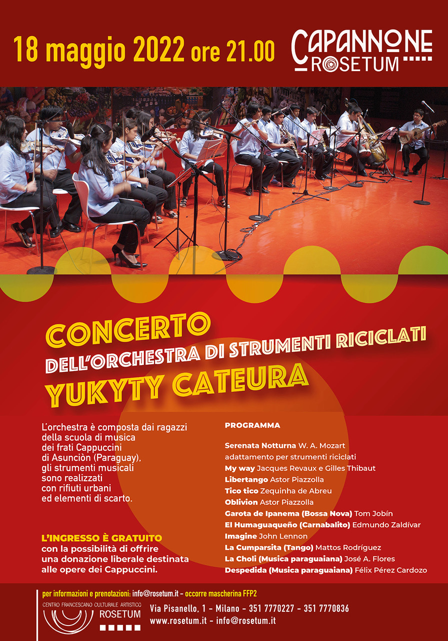 Concerto dell’Orchestra di strumenti riciclati  Yukyty Cateura