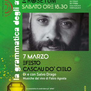 spettacolo 7 marzo con Salvo Drago